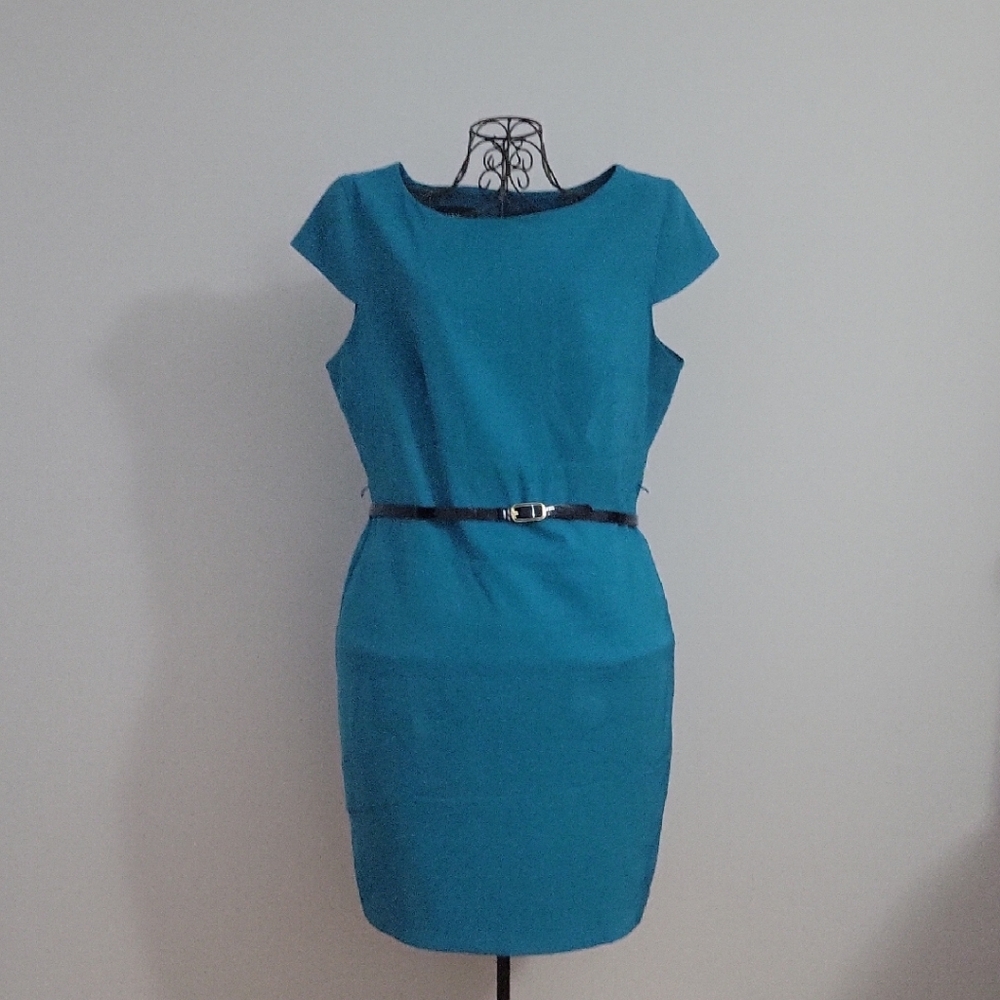 Alyx Turquoise Mini Dress with Black Belt